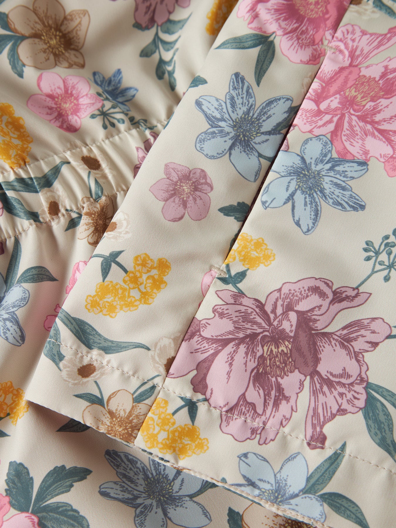 Blommig vår jacka till flicka. Färgglad vind jacka med blommor i rosa och blått till flicka.
NMFMAXI JACKET LI AOP NOOS
13251602 