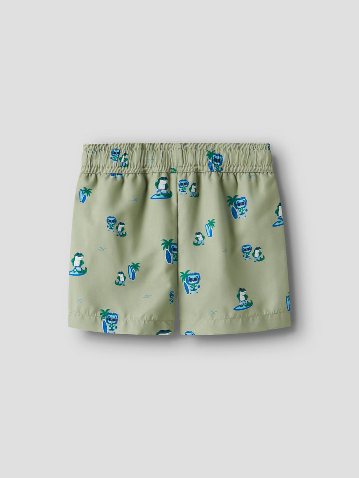 Mönstrade bad shorts till pojke från Name it. Gröna badshorts, badbyxor med surfande krokodiler bad shorts.
NMMZAKA SWIM SHORTS TB
13251966