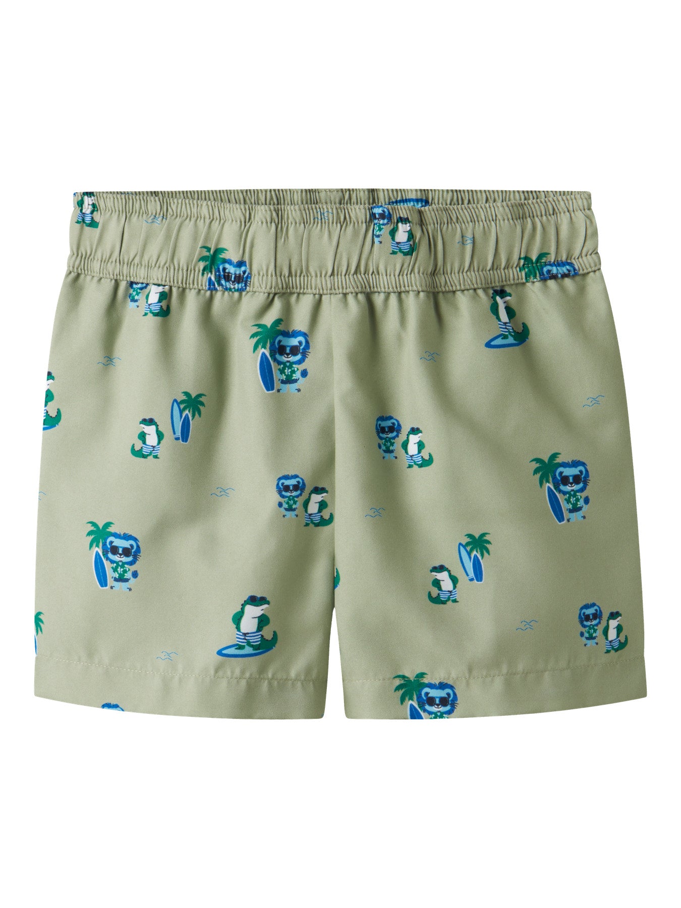 Mönstrade bad shorts till pojke från Name it. Gröna badshorts, badbyxor med surfande krokodiler bad shorts.
NMMZAKA SWIM SHORTS TB
13251966