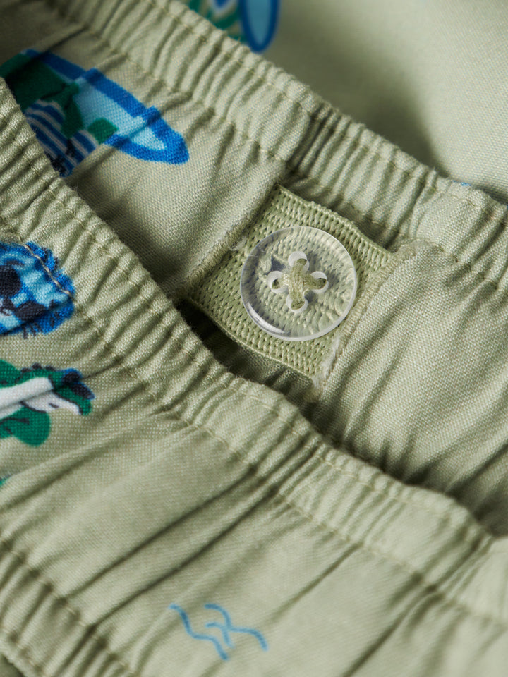 Mönstrade bad shorts till pojke från Name it. Gröna badshorts, badbyxor med surfande krokodiler bad shorts.
NMMZAKA SWIM SHORTS TB
13251966
