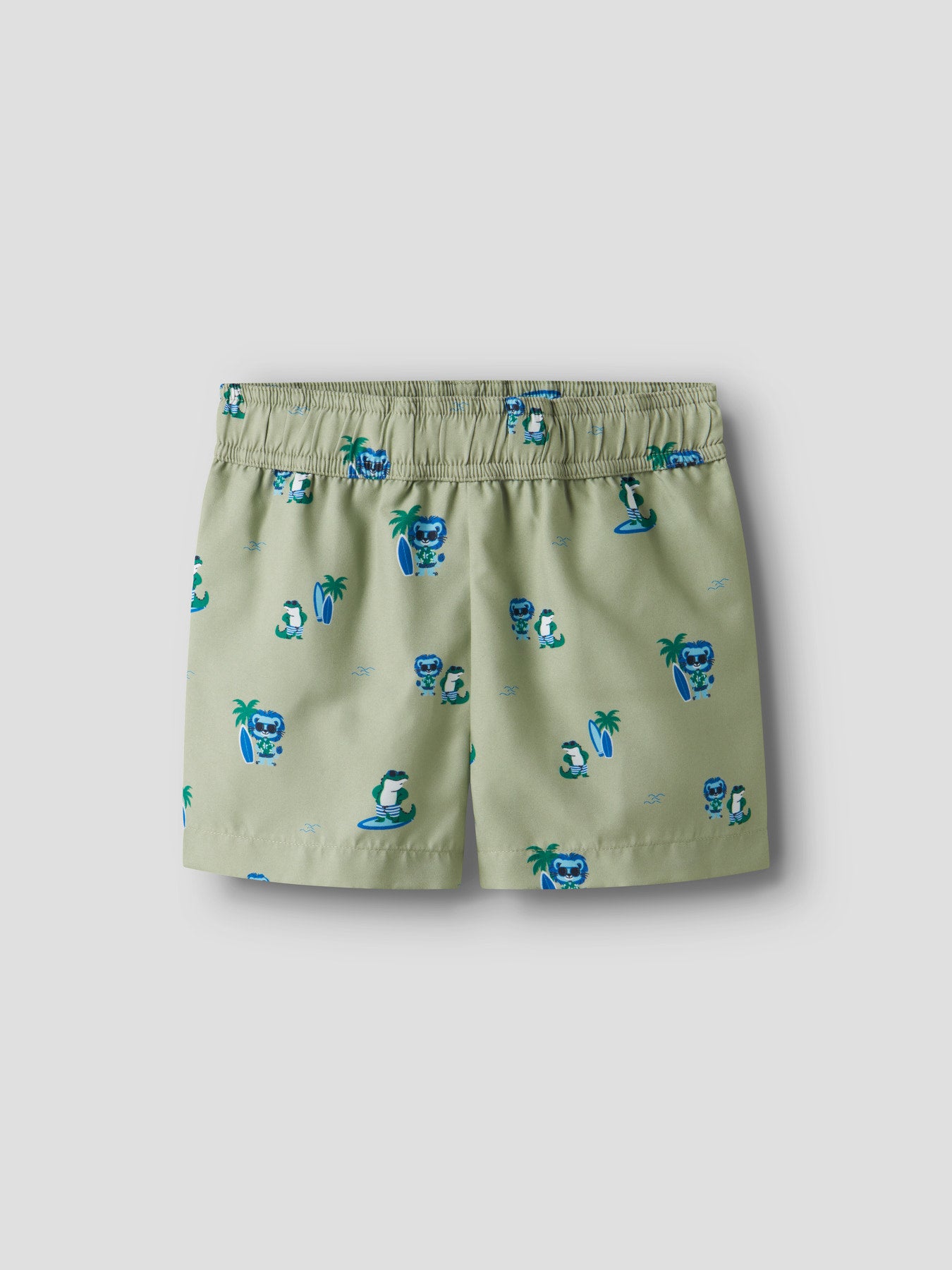 Mönstrade bad shorts till pojke från Name it. Gröna badshorts, badbyxor med surfande krokodiler bad shorts.
NMMZAKA SWIM SHORTS TB
13251966