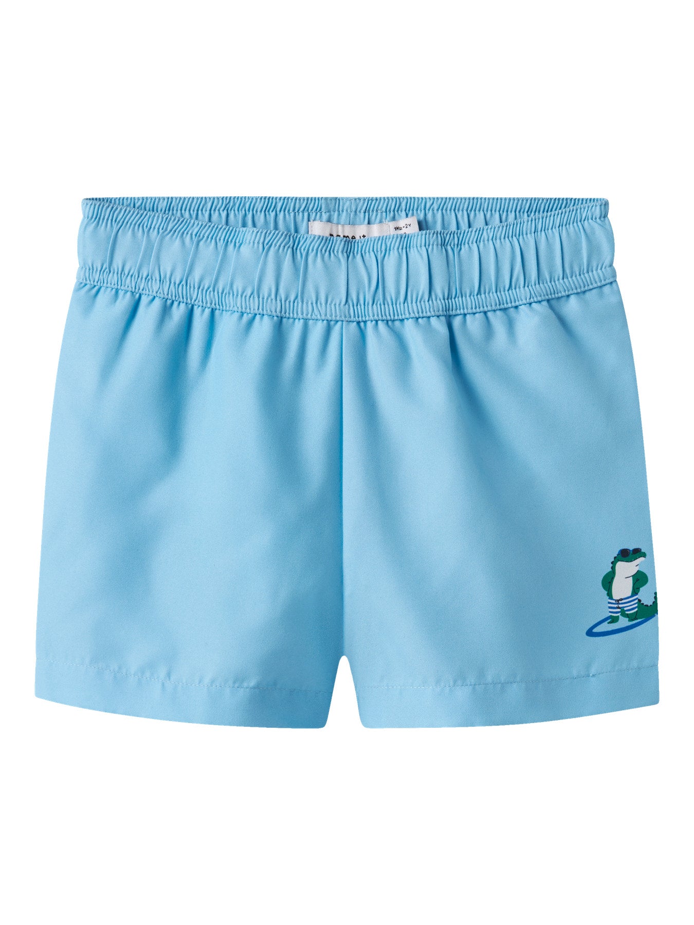 Blå bad shorts till pojke från Name it. Ljusblå badshorts, badbyxor med krokodil, enfärgade ljusblå bad shorts.
NMMZAKA SWIM SHORTS TB
13251966