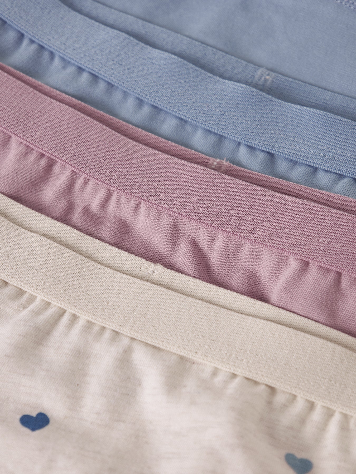 Name It hipstertrosor 3-pack rosa blå och Peyote Melange med hjärtan flicka kids
