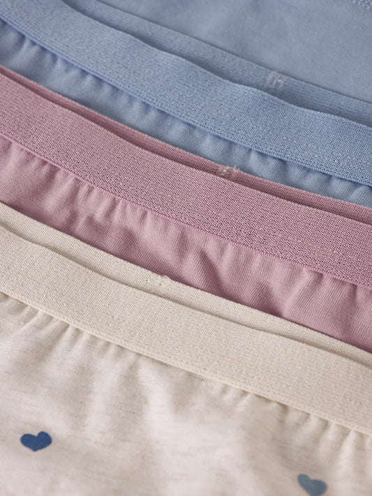 Name It hipstertrosor 3-pack rosa blå och Peyote Melange med hjärtan flicka kids