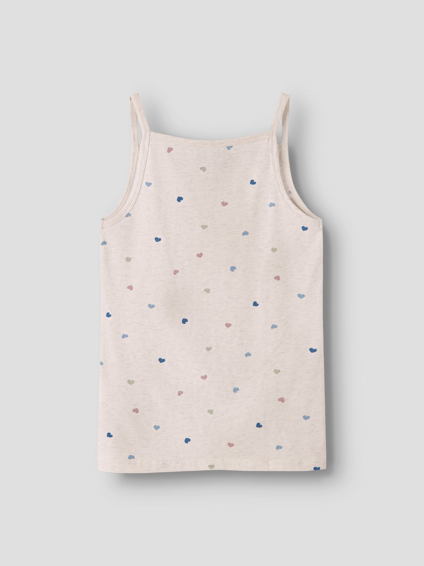 Name It Strap linnen 2-pack rosa och Peyote Melange med hjärtan flicka kids