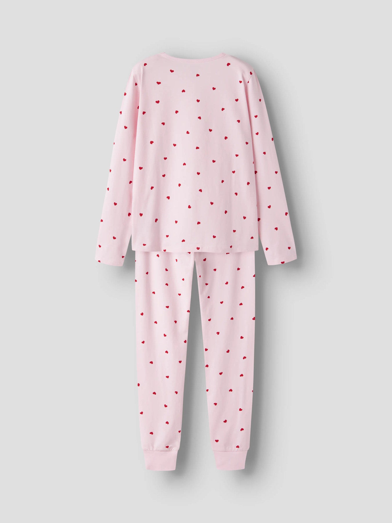 Name It ljusrosa tvådelad pyjamas för flicka med hjärtmönster, långärmad tröja och matchande byxor
NKFNIGHTSET PEYOTE HEARTS NOOS
13252388
