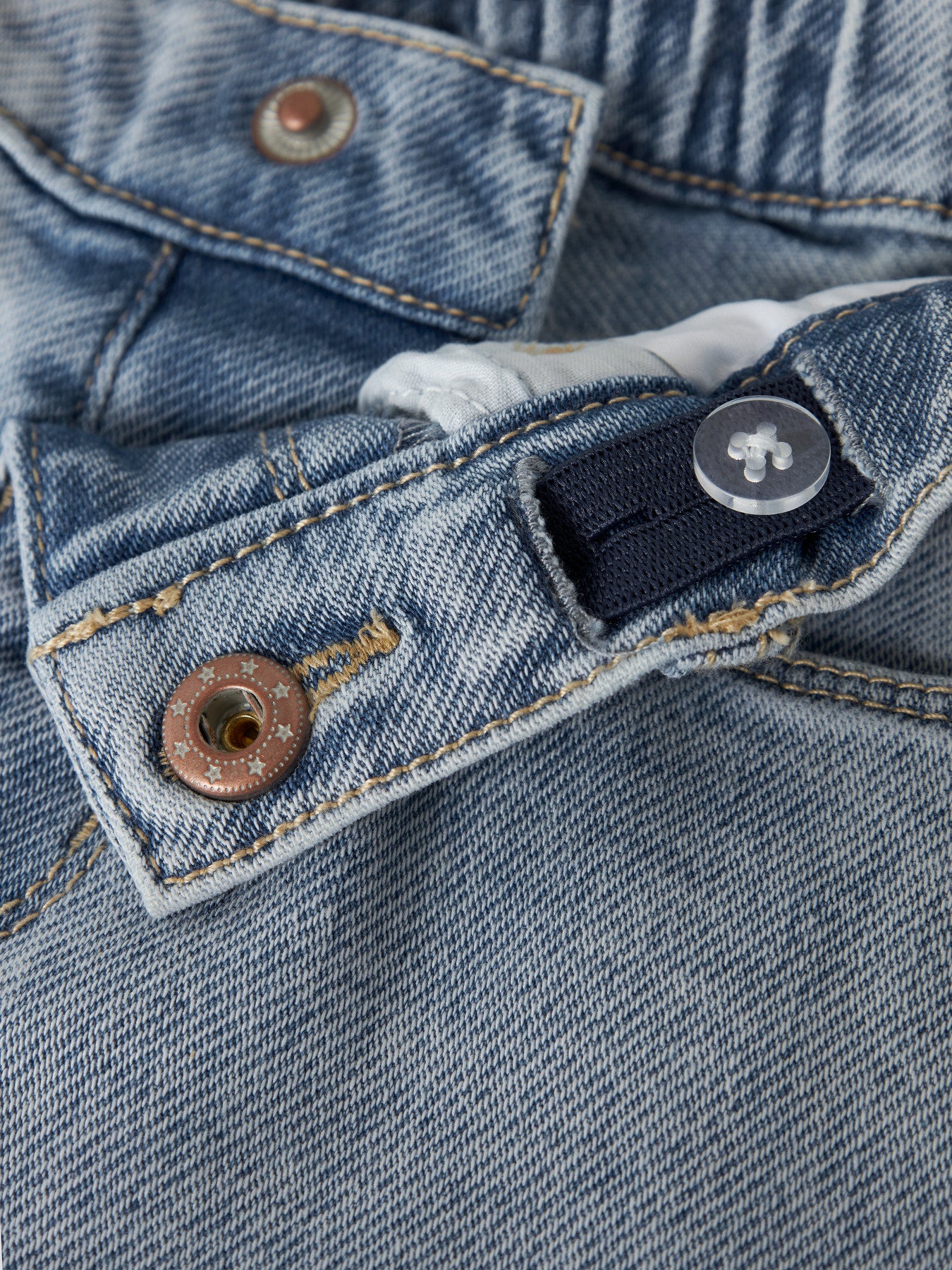 Ljus blå korta jeans shorts till flicka. Mjuka jeansshort från Name it.
NMFROSE MOM DNM SHORTS 1140-GY
13252813