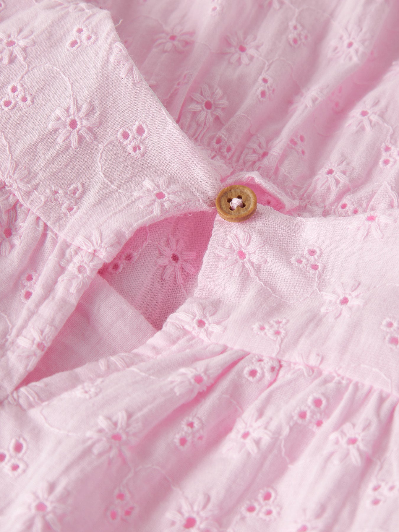 Söt broderad kortärmad klänning till flicka. Fin sommar klänning med spets och volanger från Name it.
NMFDETINES SS DRESS
13253621