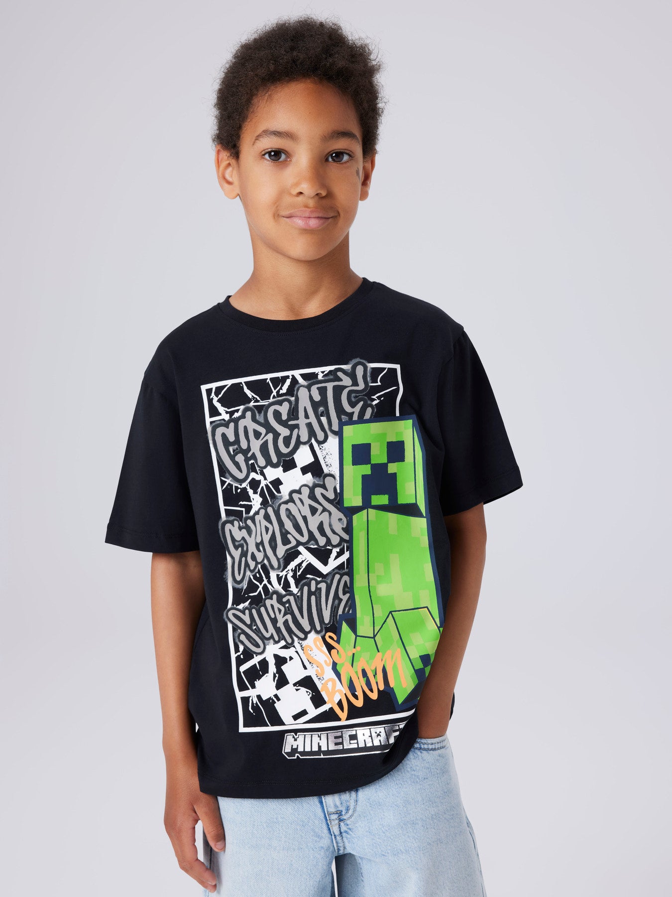 Snygg svart Minecraft t-shirt till pojke. Kortärmad tröja Minecraft till kille.
NKMMASE MINECRAFT SS NREG TOP NOOS BFU
13254203