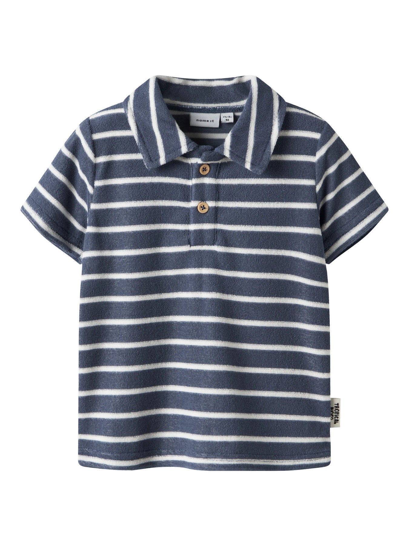 Frotté piké tröja, kortärmad frotte pike t-shirt till pojke från Name it. Mjuk och skön blå randig sommar tröja från Nameit.
NMMFINTI SS NREG TERRY POLO BOX
13254305