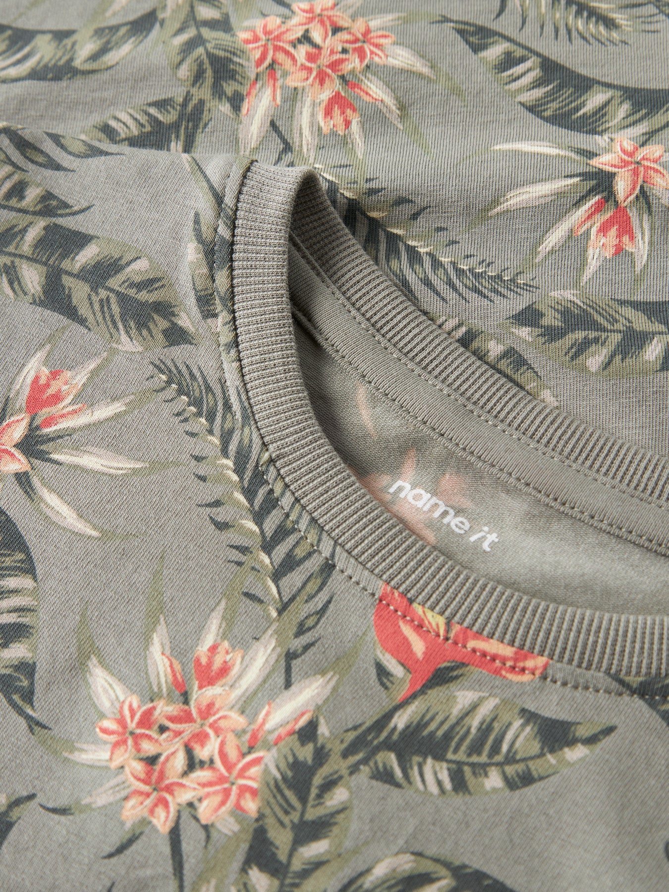 Mönstrad blommig grön kortärmad t-shirt till pojke.
NMMFLUZZ SS NREG TOP
13254316