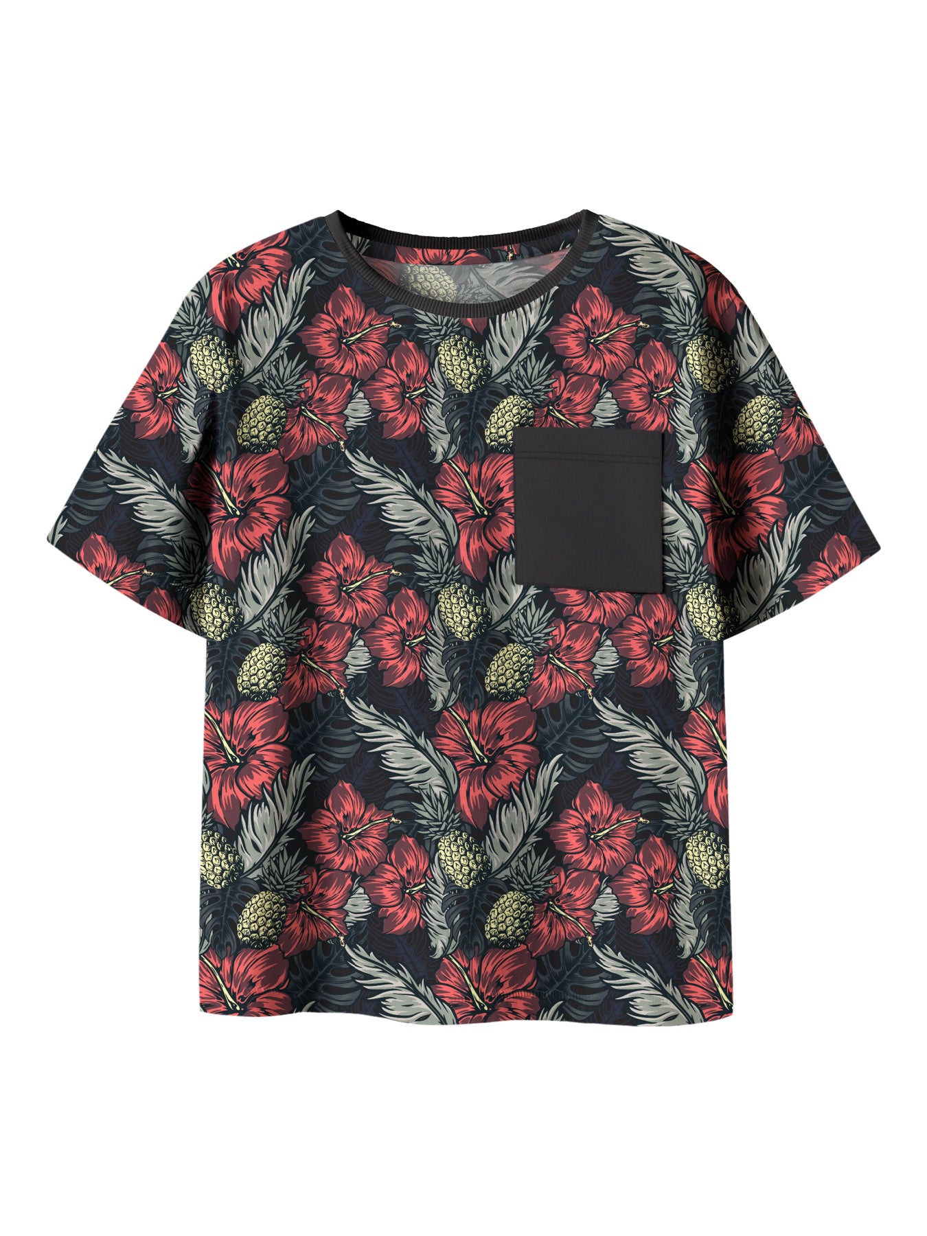 Blommig t-shirt med ficka till pojke. Snygg svart och röd sommar t-shirt i ekologisk bomull från Name it.
NKMFERN SS NREG TOP BOX
13254320