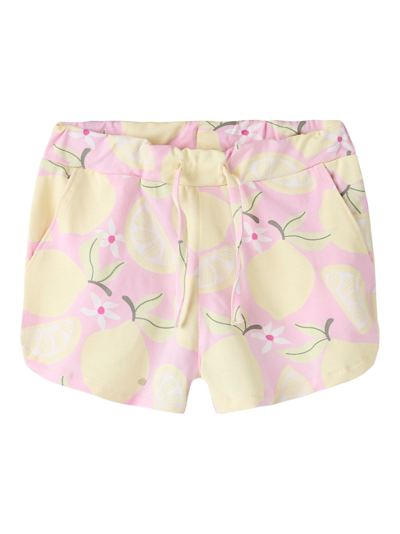 Rosa barn shorts med mönster av gula citron till flicka. Mjukis shorts kort modell ekologiska barnkläder från Name it.
NMFFILUAZ SHORTS BOX
13254654