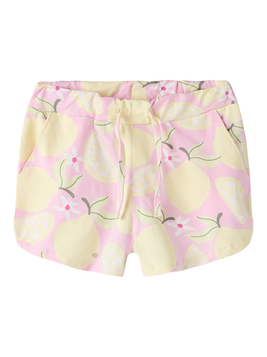Rosa barn shorts med mönster av gula citron till flicka. Mjukis shorts kort modell ekologiska barnkläder från Name it.
NMFFILUAZ SHORTS BOX
13254654