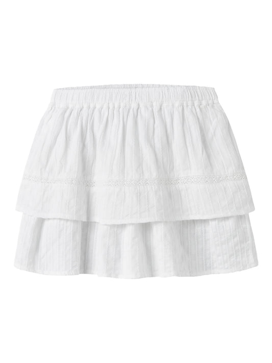 Vit kjol med spets och volanger till flicka. Söt sommar kjol i vitt perfekt till skolavslutning och midsommar för ungdom tjej.
NKFFATIDIASING SKIRT
13254751
