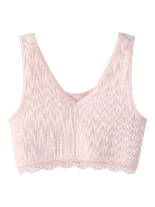 Rosa bh topp, kort linne som en bralette till flicka. Tjej topp till ungdom från LMT.
NLFHANNI BRALETTE
13254792