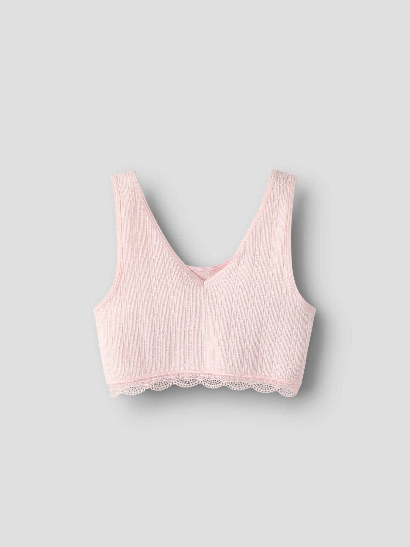 Rosa bh topp, kort linne som en bralette till flicka. Tjej topp till ungdom från LMT.
NLFHANNI BRALETTE
13254792