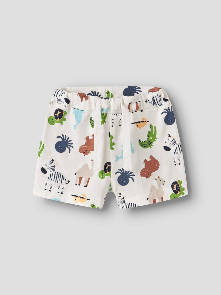 Kul färgglad baby shorts till bebis pojke. Ekologiska baby kläder från Name it, djur mönstrade bebis shorts till pojke med krokodil, zebra mfl.
NBMFARI SHORTS
13254832