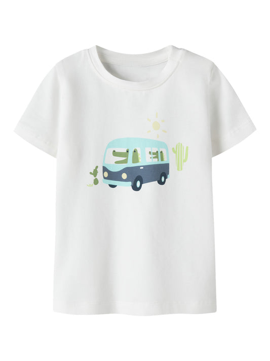 Kul vit baby t-shirt till pojke med krokodil och folkabuss. Bebis kläder i ekologisk bomull till pojke.
NBMFARTIL SS TOP BOX
13254833