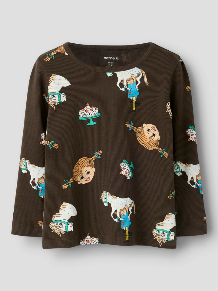 Brun Pippi tröja till flicka och pojke. Rolig lekfull långärmad t-shirt med Pippi Långstrump och Lilla Gubben. Söt tröja från Name it.
NMFSOCA PIPPI LS TOP SKY
13254863