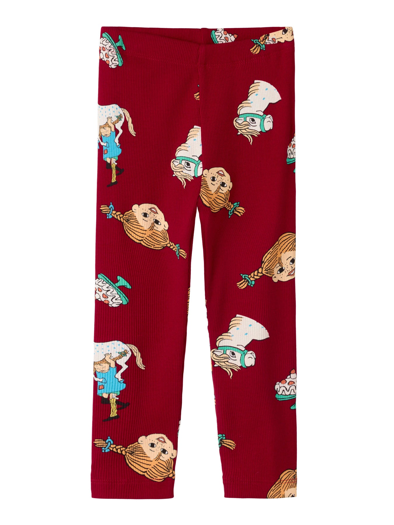 Pippi Långstrump byxor, röda ribbade leggings med pippi och Lilla Gubben.
NMFSOCA PIPPI LEGGING SKY
13254864
