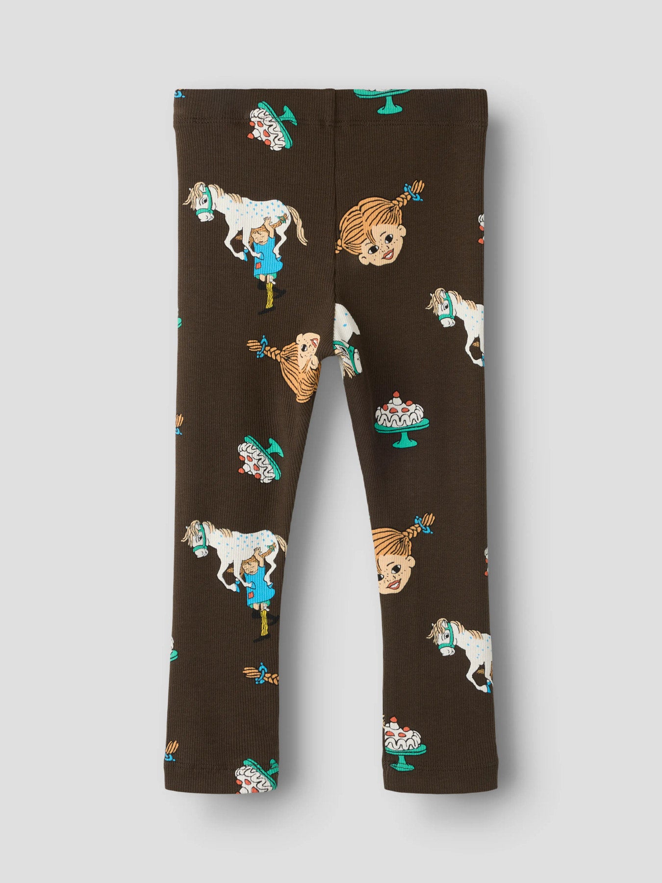 Pippi Långstrump byxor, bruna ribbade leggings med pippi och Lilla Gubben.
NMFSOCA PIPPI LEGGING SKY
13254864