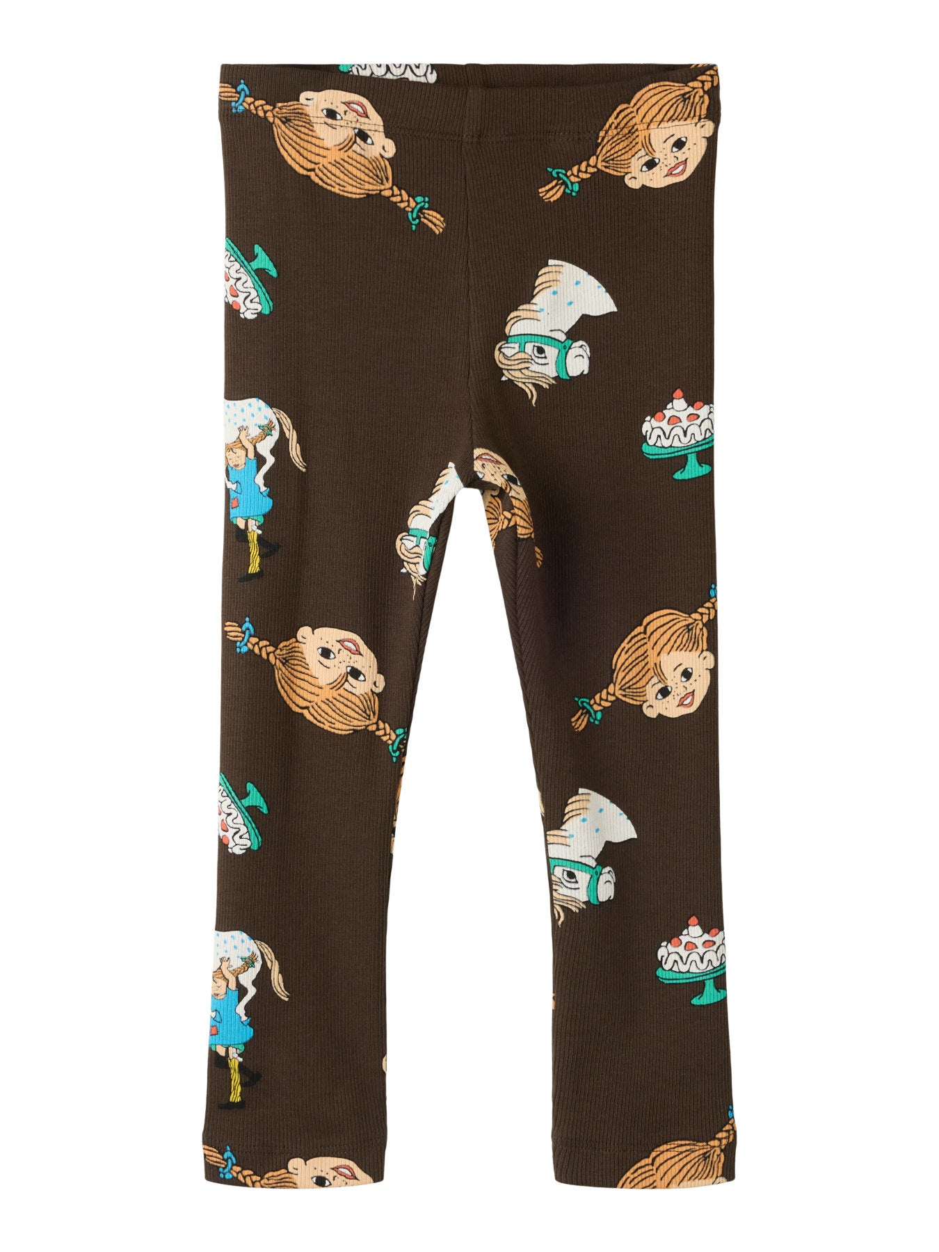 Pippi Långstrump byxor, bruna ribbade leggings med pippi och Lilla Gubben.
NMFSOCA PIPPI LEGGING SKY
13254864