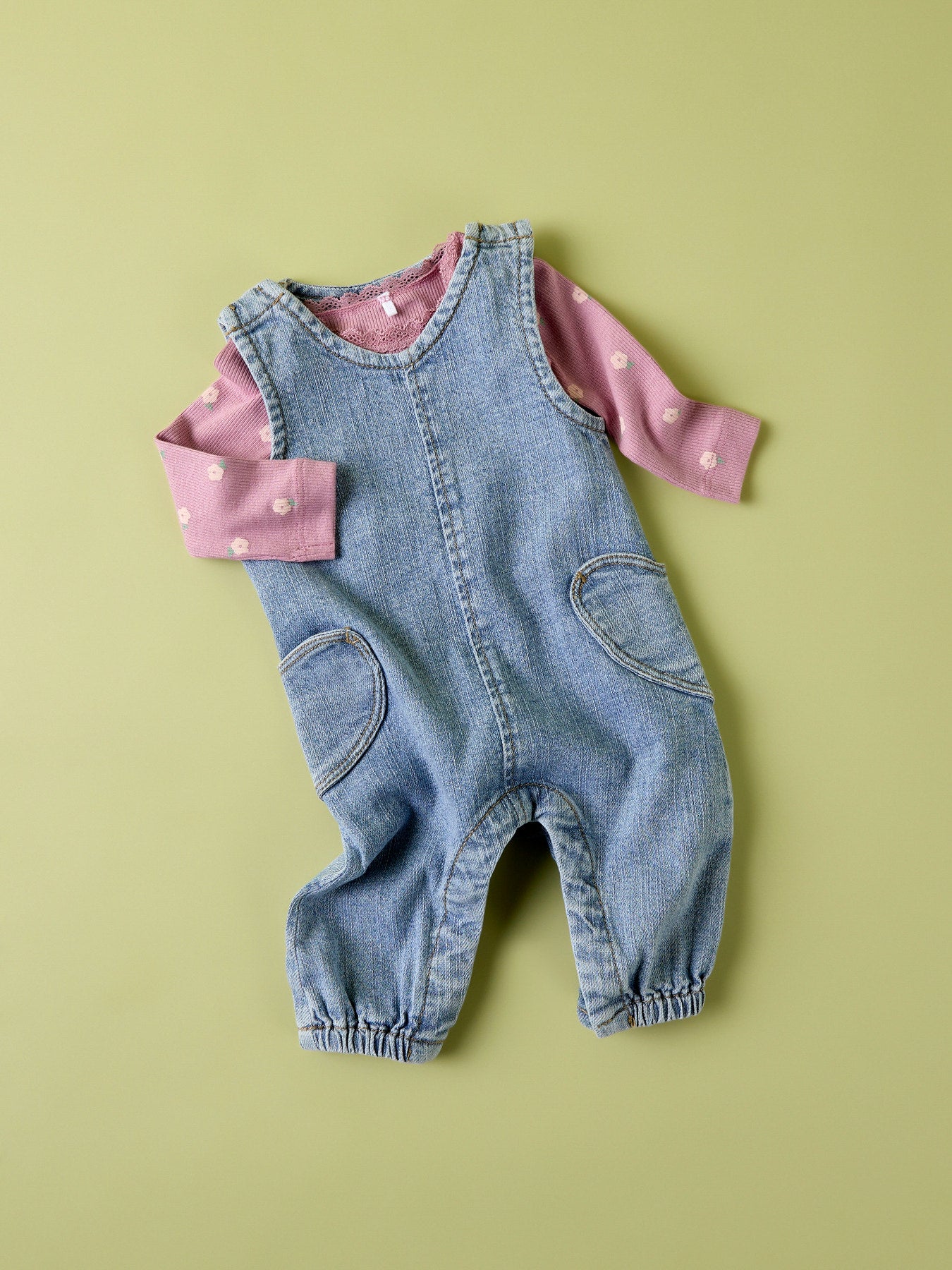 Name It Emmaline Jeanshängselbyxor – Denim Blue