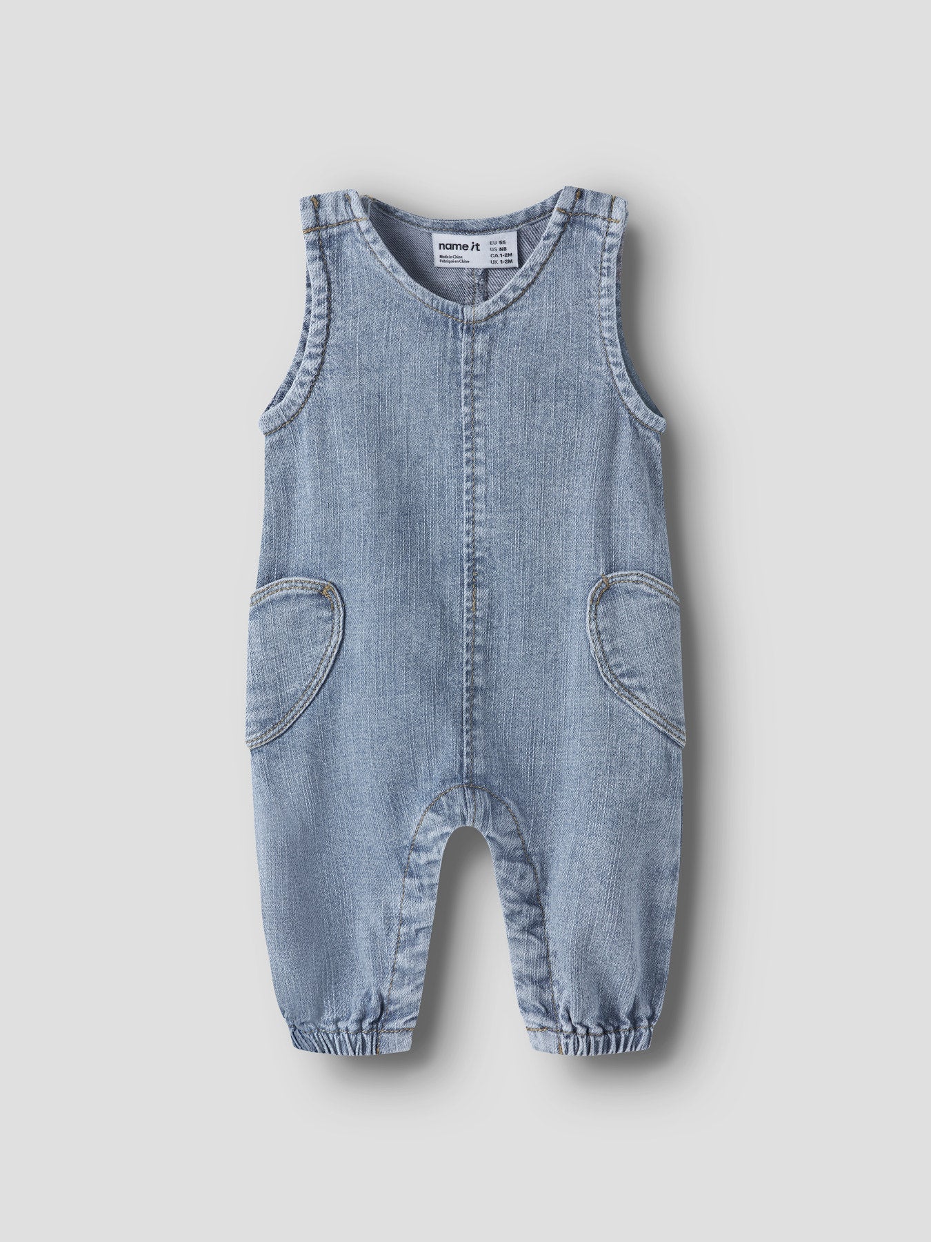 Name It Emmaline Jeanshängselbyxor – Denim Blue