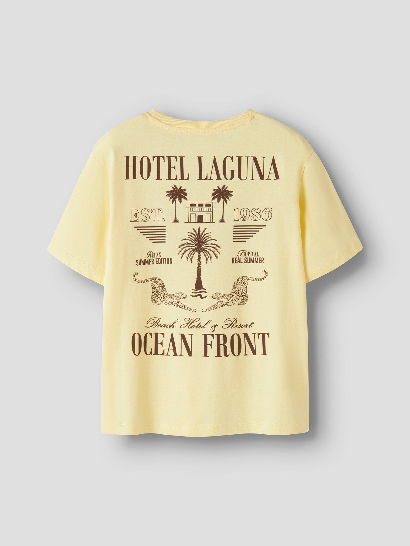 Ljus gul kortärmad t-shirt till pojke med backprint i brunt. Snygg sommar tröja i ekologisk bomull från Name it.
NKMHASLO SS NREG TOP BOX
13255305