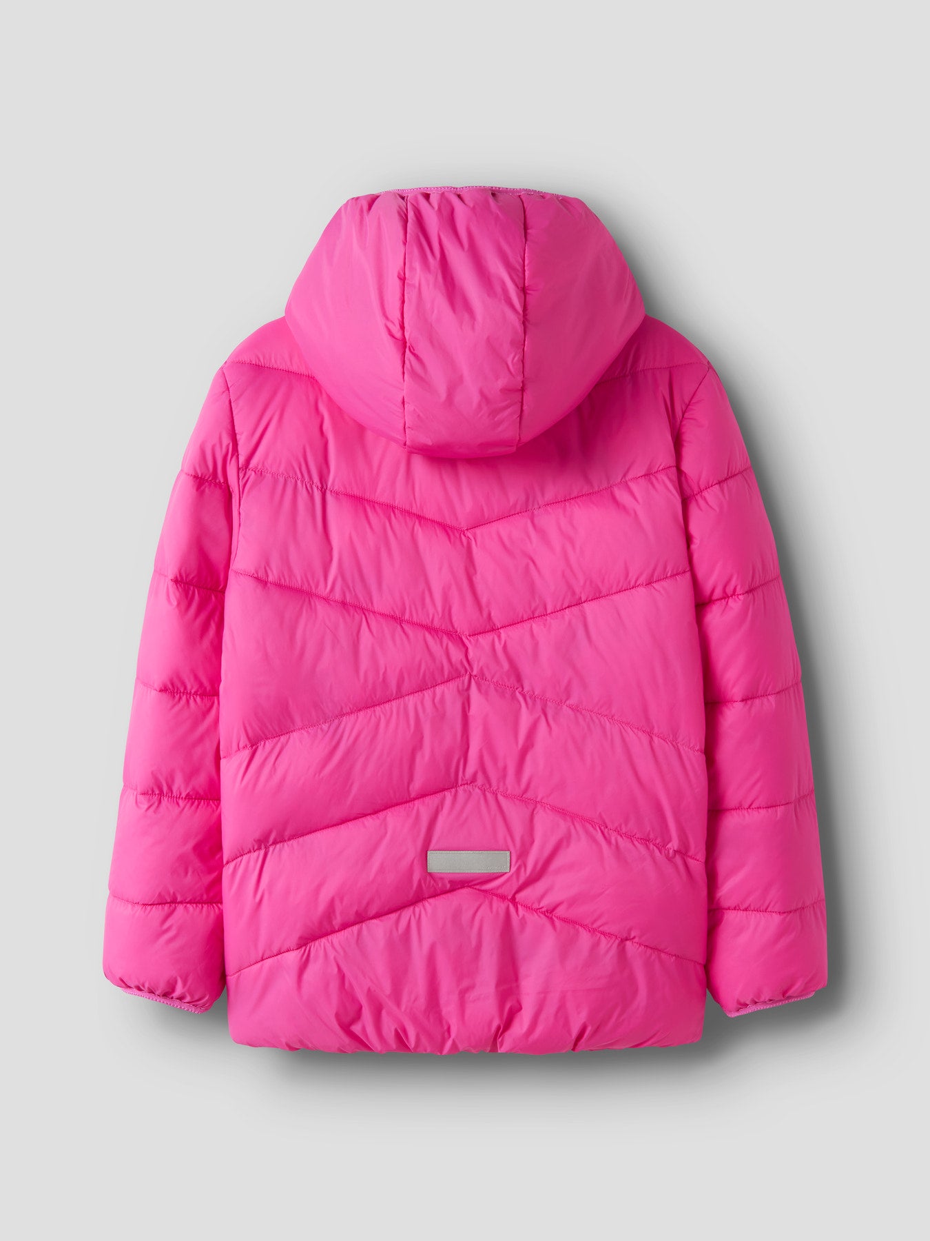 Name It Marble rosa vadderad jacka med avtagbar huva för flicka kids