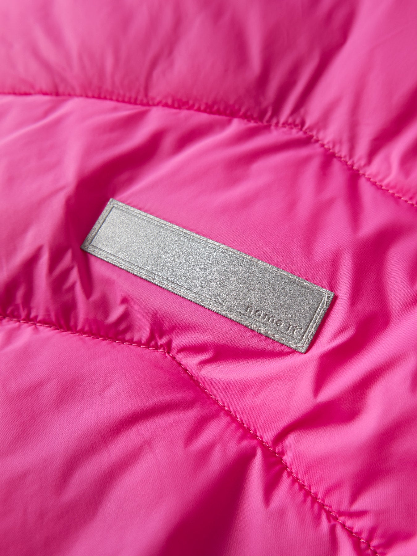 Name It Marble rosa vadderad jacka med avtagbar huva för flicka kids