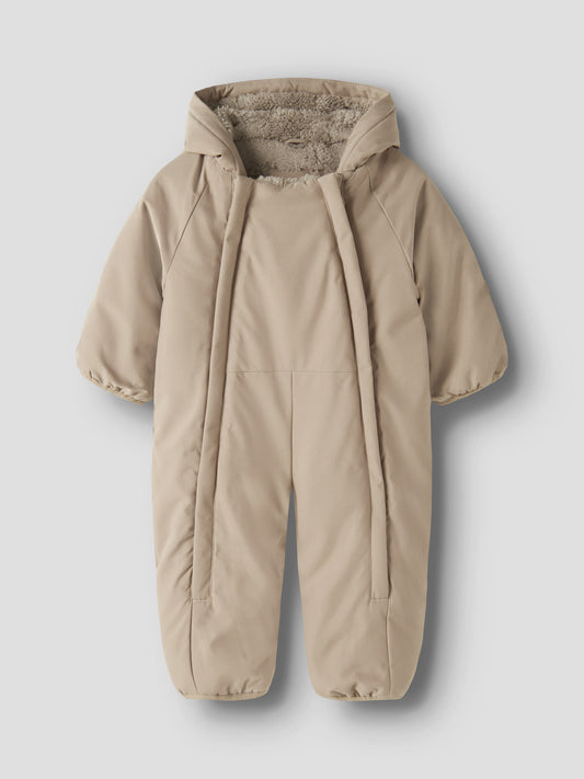 Silver Mink Snow05 Vinteroverall Baby för baby från Name it, framifrån