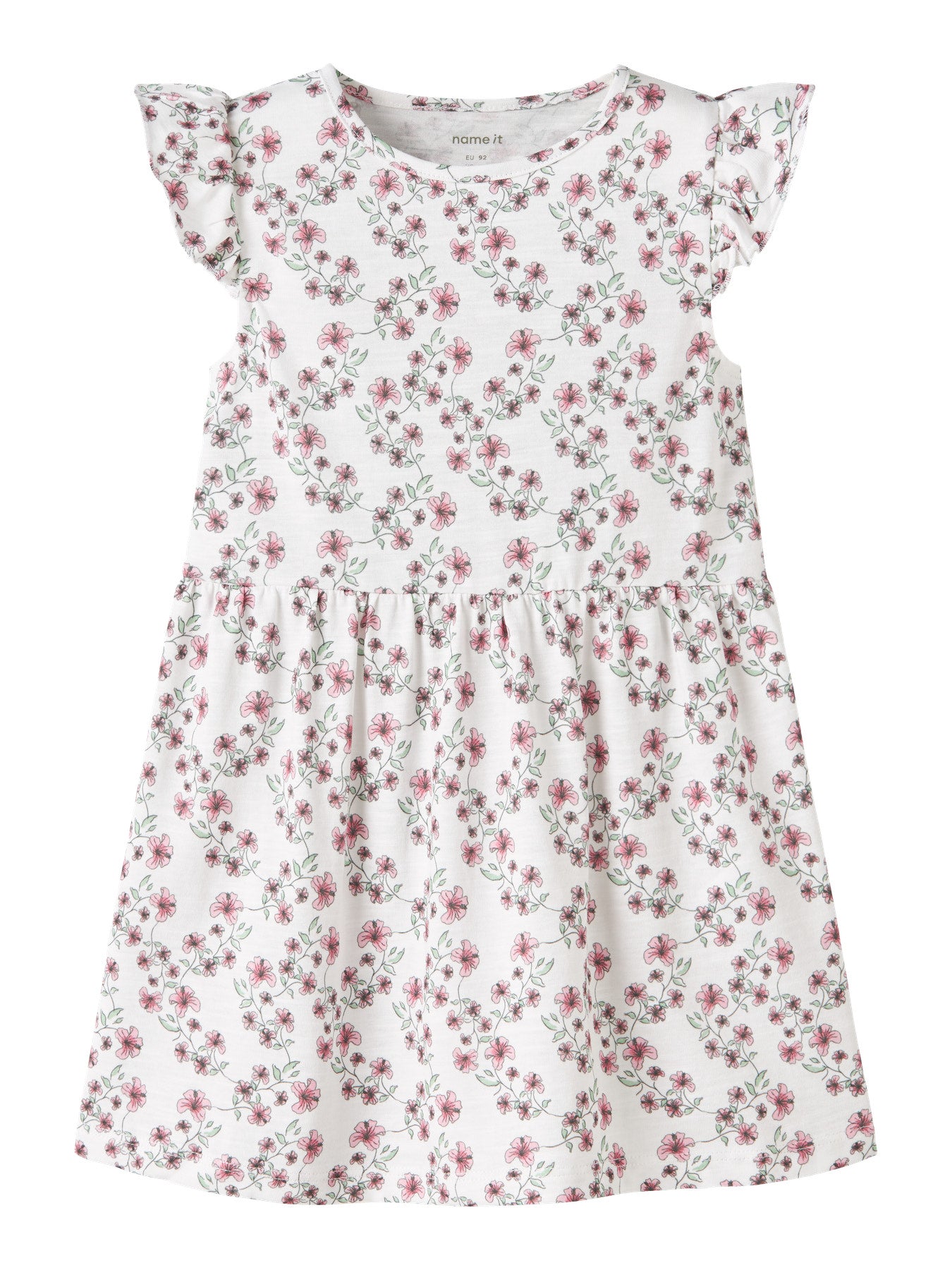 Blommig sommarklänning med volanger, kortärmad klänning till flicka. Ekologiska barnkläder från Name it.
NMFHAILEDO CAP SL DRESS
13255574