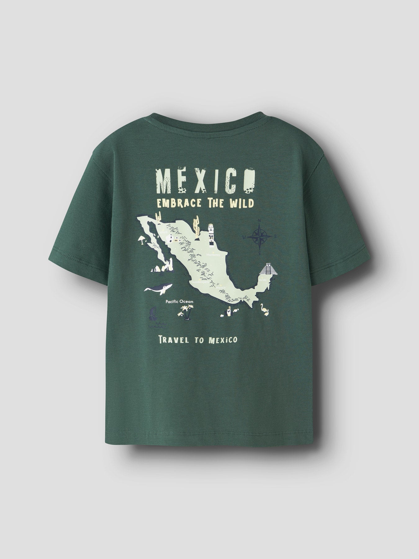 Mörk grön kortärmad t-shirt till pojke. T-shirt med Mexico karta, ekologiska barnkläder från Name it.
NMMHAYDE SS NREG TOP BOX
13255657