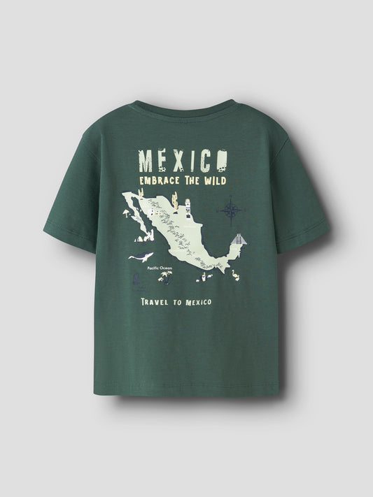 Mörk grön kortärmad t-shirt till pojke. T-shirt med Mexico karta, ekologiska barnkläder från Name it.
NMMHAYDE SS NREG TOP BOX
13255657