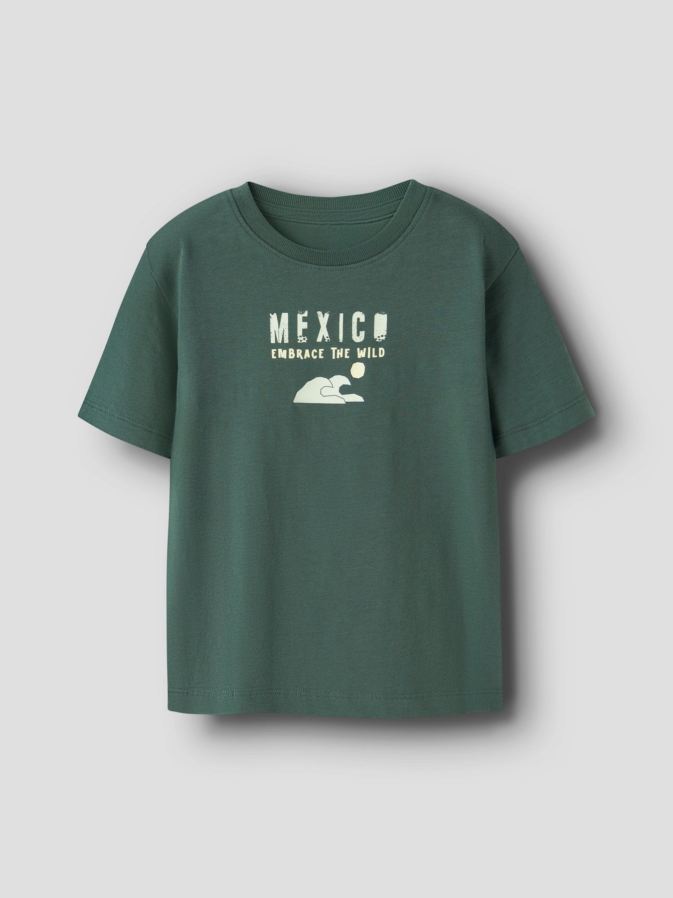 Mörk grön kortärmad t-shirt till pojke. T-shirt med Mexico karta, ekologiska barnkläder från Name it.
NMMHAYDE SS NREG TOP BOX
13255657