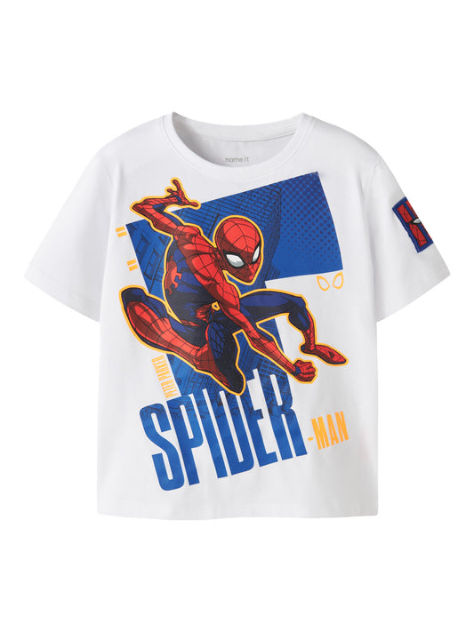 Spider man tröja med Spindelmannen. Kortärmad vit t-shirt till pojke med print av Spiderman. Ekologiska barnkläder från Name it.
NMMAJIT SPIDER NREG SS TOP BOX MAR
13255666