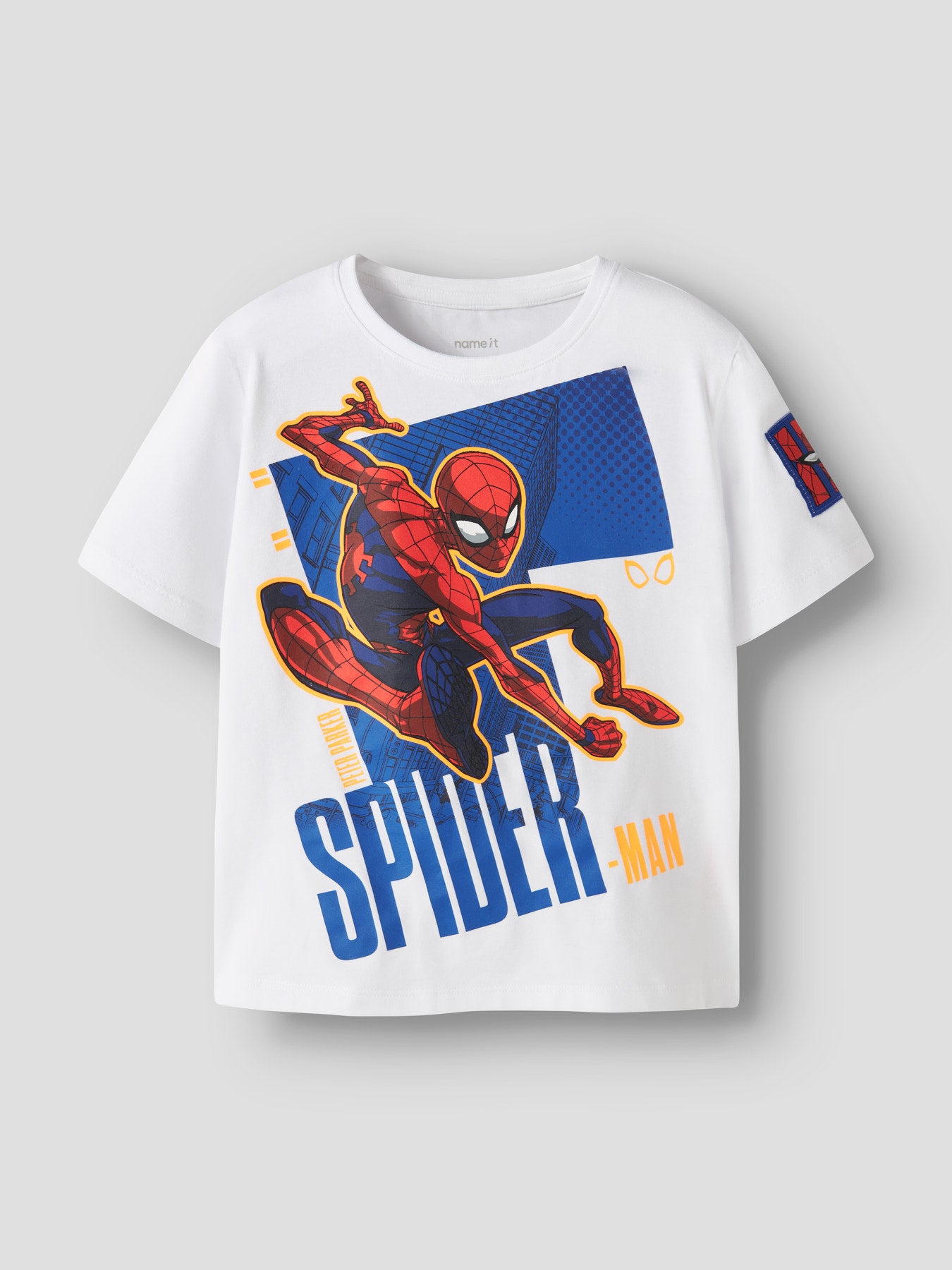 Spider man tröja med Spindelmannen. Kortärmad vit t-shirt till pojke med print av Spiderman. Ekologiska barnkläder från Name it.
NMMAJIT SPIDER NREG SS TOP BOX MAR
13255666