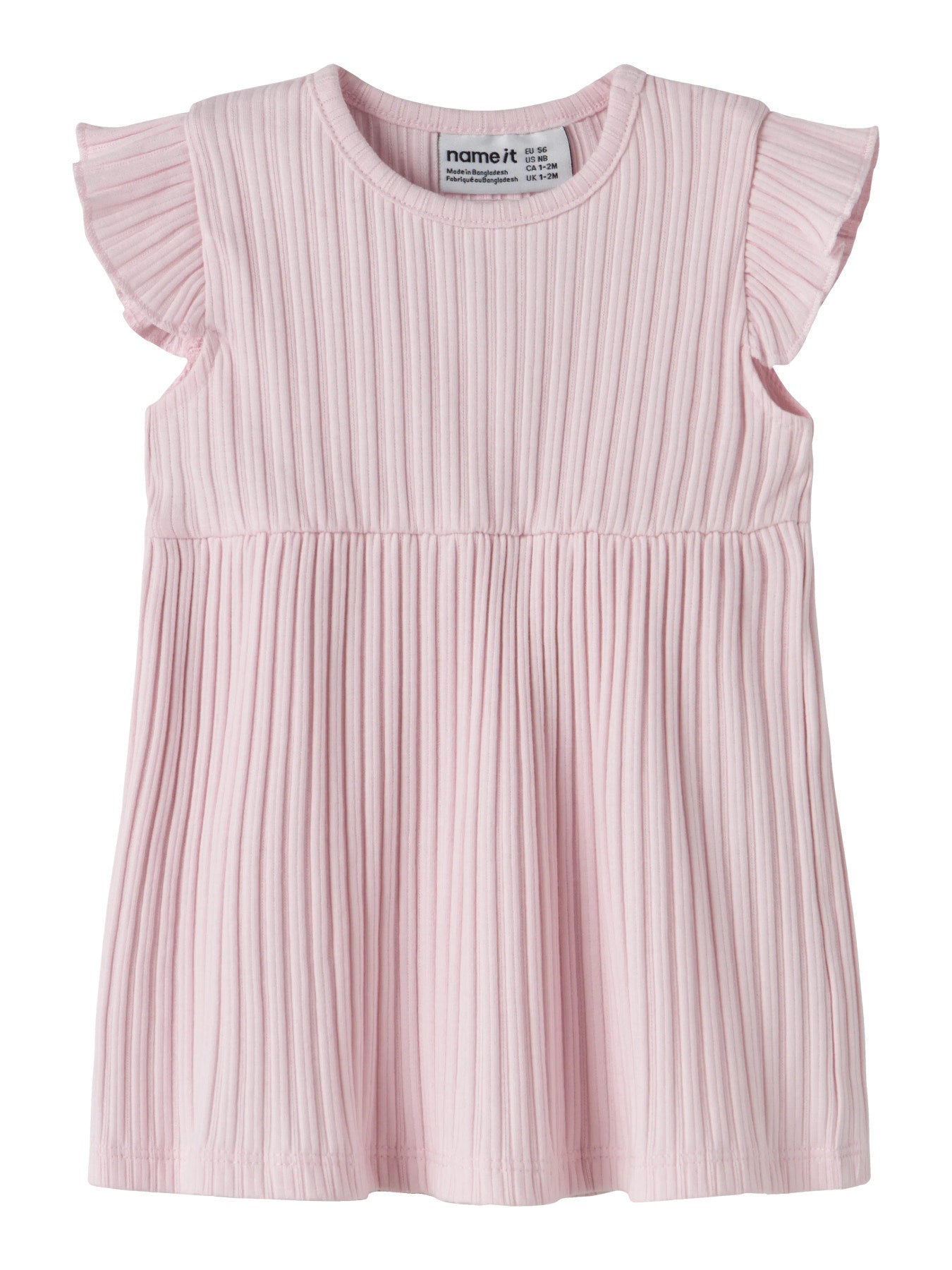 Ljus rosa ribbad baby klänning till flicka från Name it. Söt enfärgad bebis klänning till nyfödd flicka.
NBFHEIDY SS DRESS
13255800