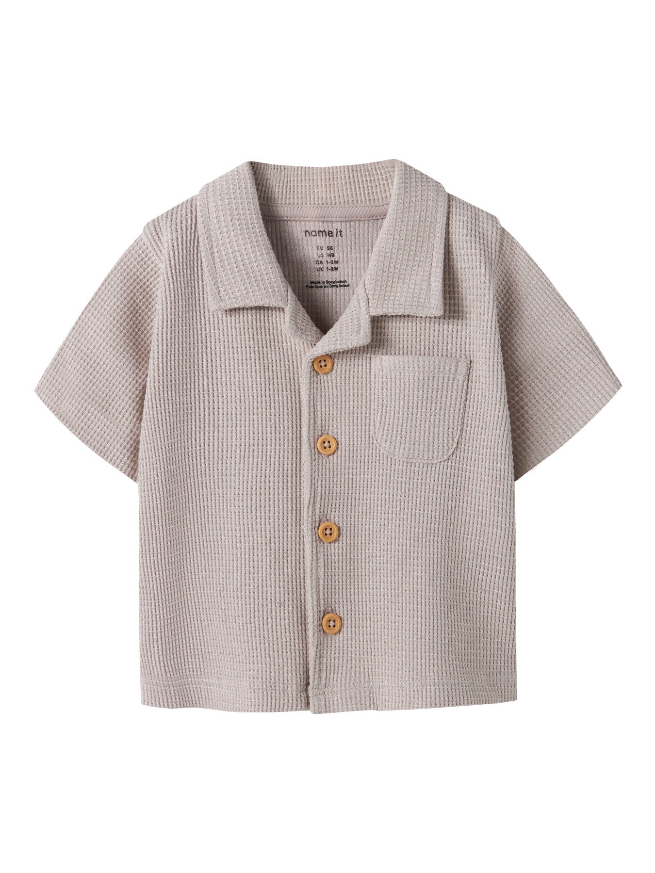 Beige baby skjorta i mjuk skön ekologisk  bomull till bebis pojke. Kortärmad skjorta till nyfödd pojke från Name it.
NBMHUSK SS SHIRT
13255872