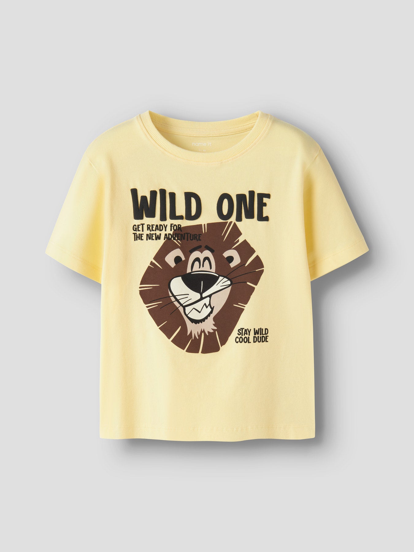 Gul rolig kortärmad t-shirt med stort lejon på magen. T-shirt ljusgul till pojke från Name it.
NMMHARLY SS NREG TOP BOX
13256237