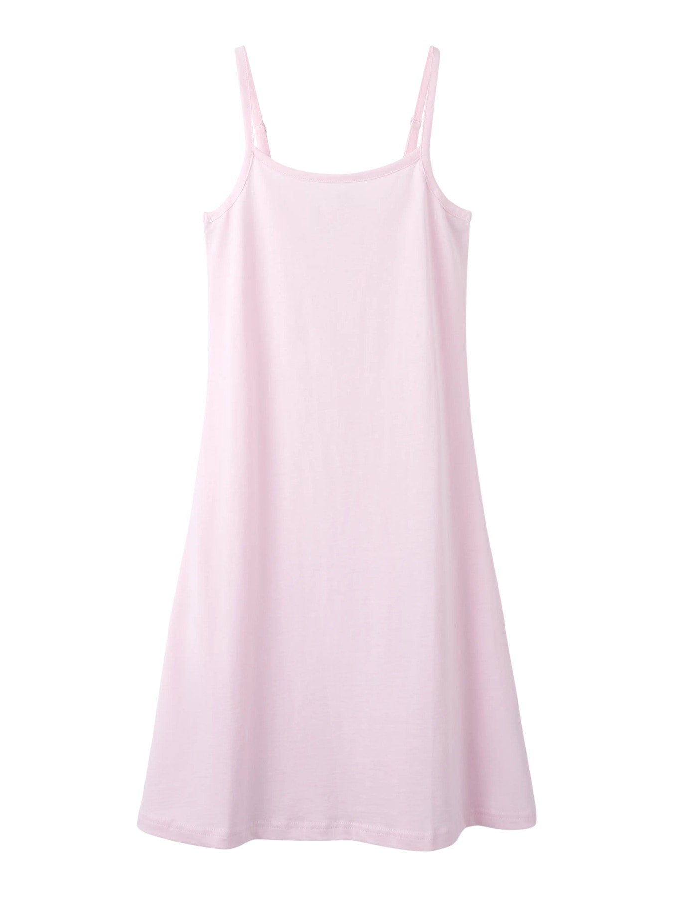 Snygg enkel ljus rosa kort bomulls klänning med smala axelband till ungdom tjej. Ekologiska ungdomskläder och barnkläder till flicka, klänning utan ärm från LMTD.
NLFHIGGA SHORT STRAP DRESS
13256823