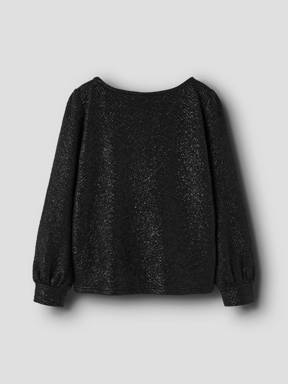 Name It Risine svart glittrig långärmad topp flicka