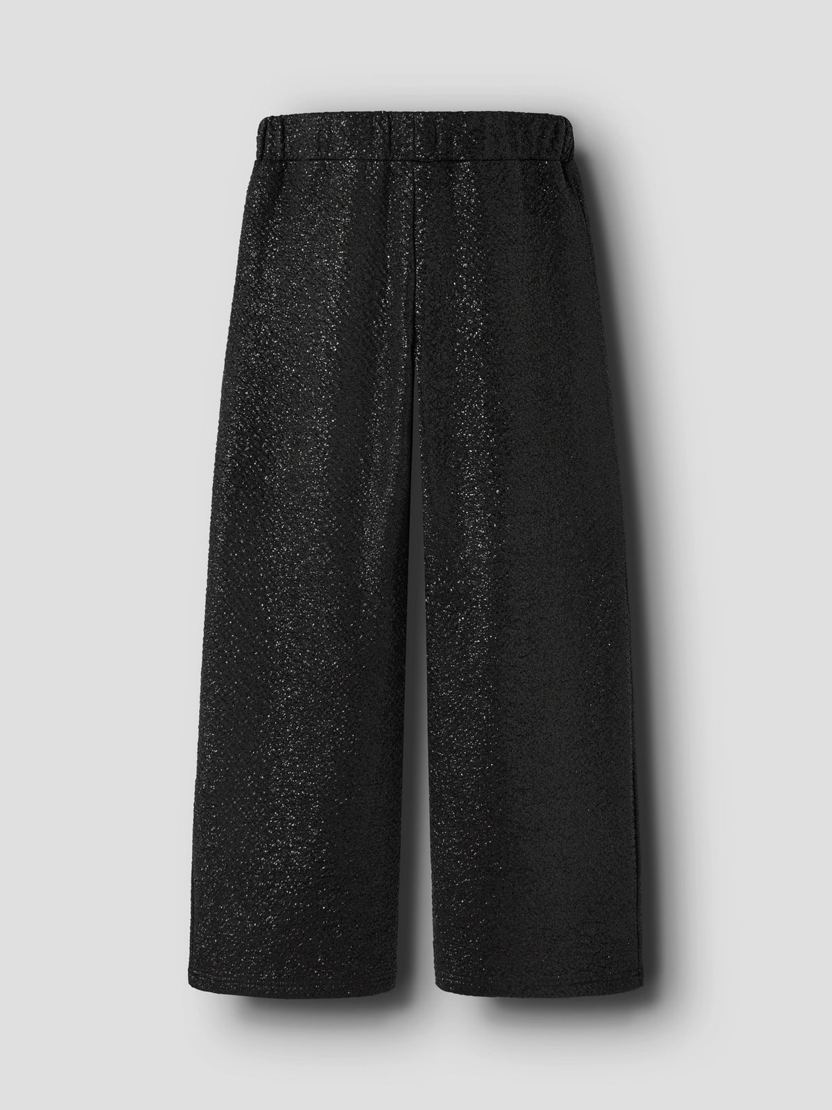 Name It Risine svarta glittriga Wide Leg byxor för flicka med vida ben
