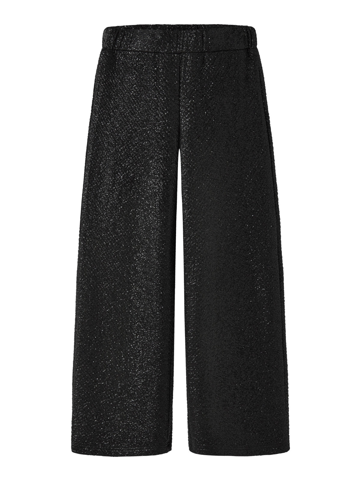 Name It Risine svarta glittriga Wide Leg byxor för flicka med vida ben