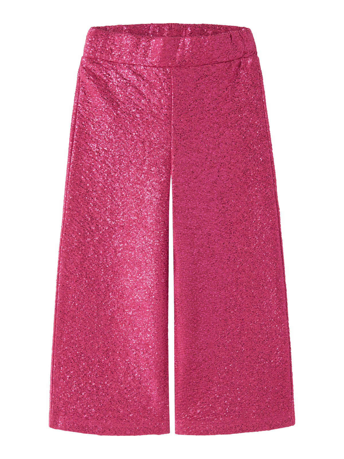 Name It Risine rosa glittriga Wide Leg byxor för flicka med vida ben