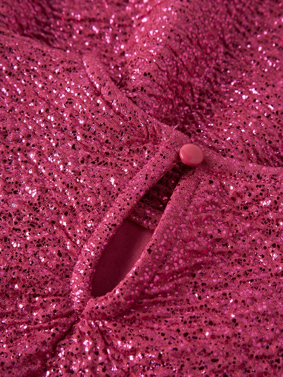 Name It Risine glittrig rosa klänning med lång ärm för flicka 