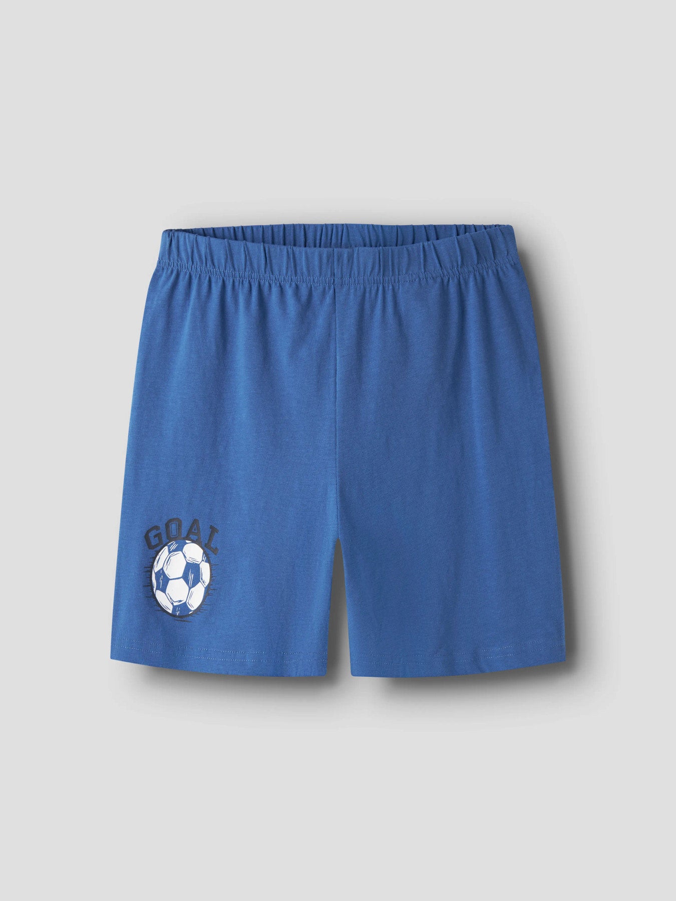Blå kortärmad och shorts pyjamas till pojke. Kortbent pyjamas eller shortsset, ekologisk fotbolls pyjamas till kille från Name it.
NKMNIGHTSET SS DELFT FOOTBALL NOOS
13257123