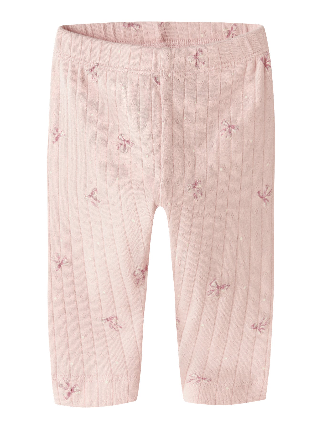 Name It rosa leggings för baby flicka med dekorativa rosetter, elastisk midja och mjuk stretchkvalitet. Ekologiska bebis kläder till nyfödd flicka.
NBFKATHLEN LEGGING
13257362